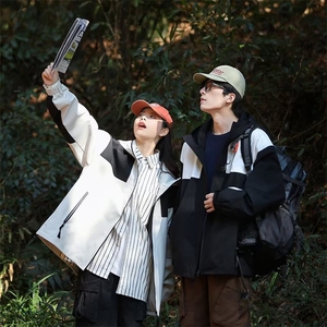 春秋款工装夹克学生机能外套女生户外登山服防风冲锋衣M8302-P83图片