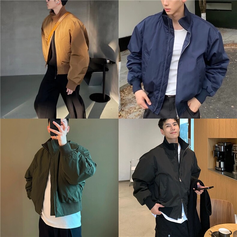 万件现货在仓 螺纹棉服MY190 M-3XL图片