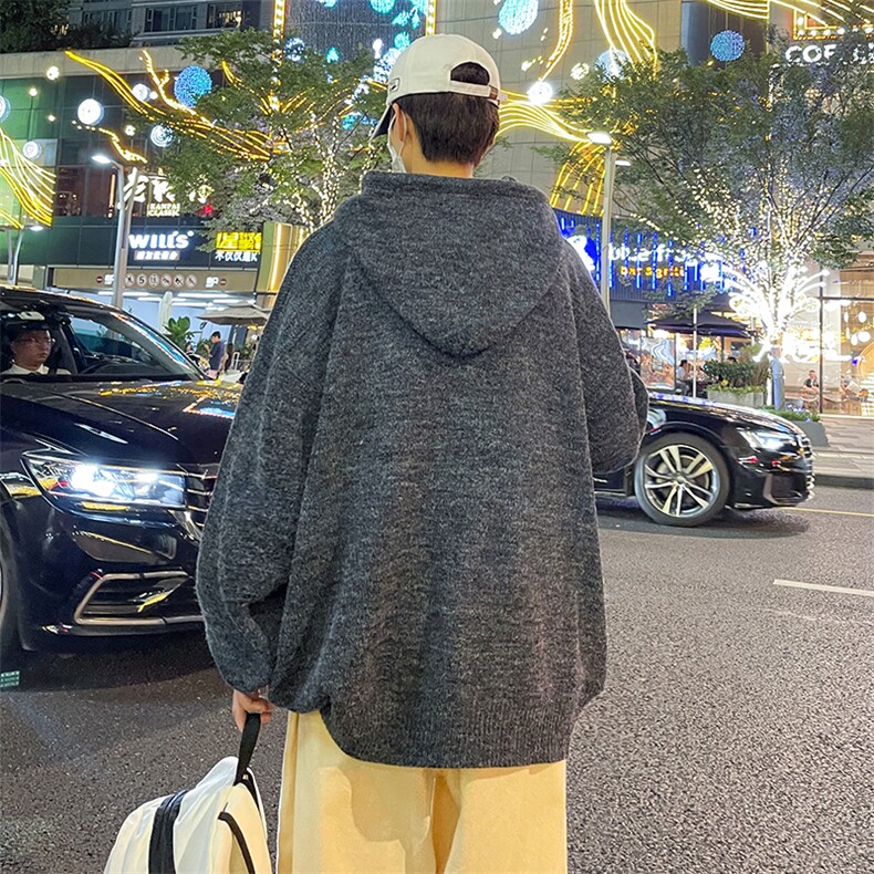 MY326-P58港风宽松型潮牌连帽毛衣,男装针织衫/毛衣,星座1501-1
