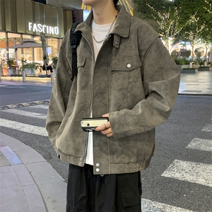 秋冬新款时尚休闲皮衣拉链外套男士JK02559-P95图片