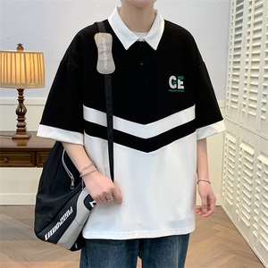 夏上新青少年休闲运动半袖T恤印花翻领Polo衫男女 628-P40控价68图片