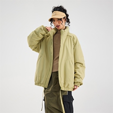 男士冬季美拉德立领棉服潮流百搭纯色棉衣外套情侣保暖M8822-P70，男装棉衣，星座1403A