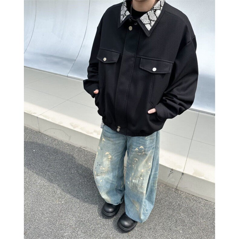 ZN0102-P68小众设计感潮牌外套2025男女春季高级感痞帅上衣夹克,男装夹克,电商C233