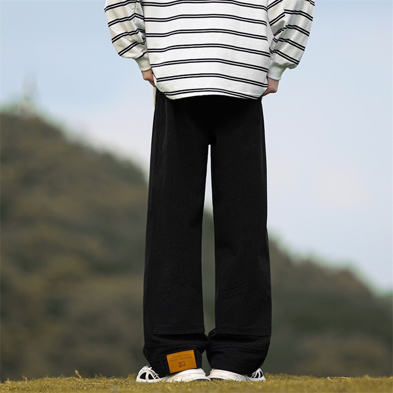 8XL-M特大码牛仔裤男美式高街裤子欧美复古倒装牛仔裤小众K968P50，男装牛仔裤，电商D206-1