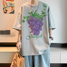 已注册/夏季内景新款ins个性宽松短袖T恤男潮百搭打底DT00594/P25，男装T恤，电商B316
