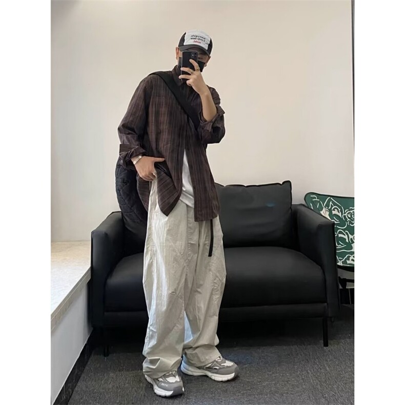 山系户外速干裤男机能薄款凉感纯色cityboy宽松休闲长裤DK25,男装休闲裤,星座1116A（原606A-3）