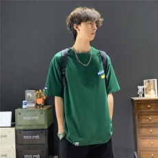 现货502-2-FT089-P382025夏季新款ins潮牌宽松百搭半袖男控58，男装T恤，星座502-2（原1014A）