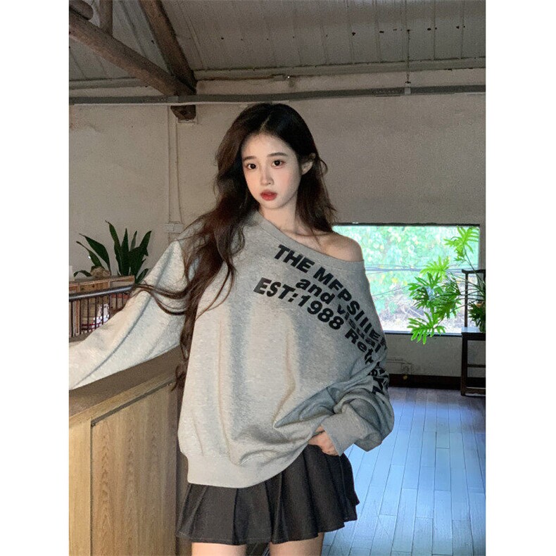 EE118-P55纯棉华棉复合卫衣女春秋薄款2024宽松圆领韩版女装上衣,男装卫衣,星座911-3