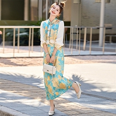 2025年欣贝拉春装新款新中式套装0602，女装套装/套裙，欣贝拉