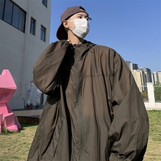 夏季薄款防晒衣男韩版潮流连帽宽松帅气2023新款ins外套W4877-P37，男装防晒衣，星座412-2