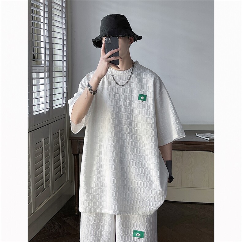 平铺短袖T袖男DT8788P35短裤男DK8789P40大码休闲套装TZ8790P75图片
