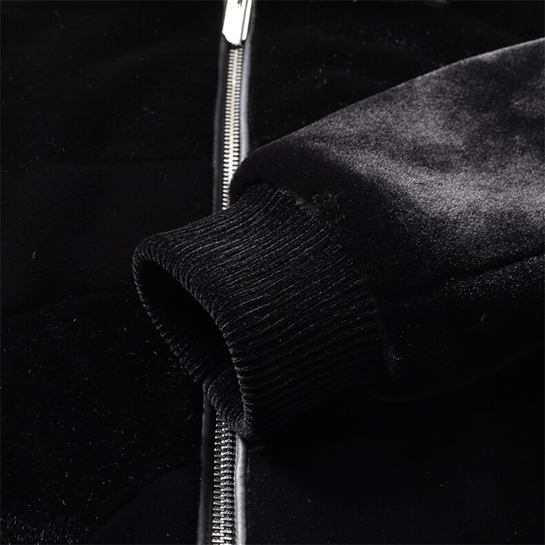 21秋冬男款纯色翻领休闲金貂绒保暖夹克外套棉服SNNJDR11823-P440图片