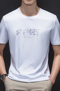 短袖T恤男夏季2023新款百搭圆领休闲中青年男装上衣体恤衫图片