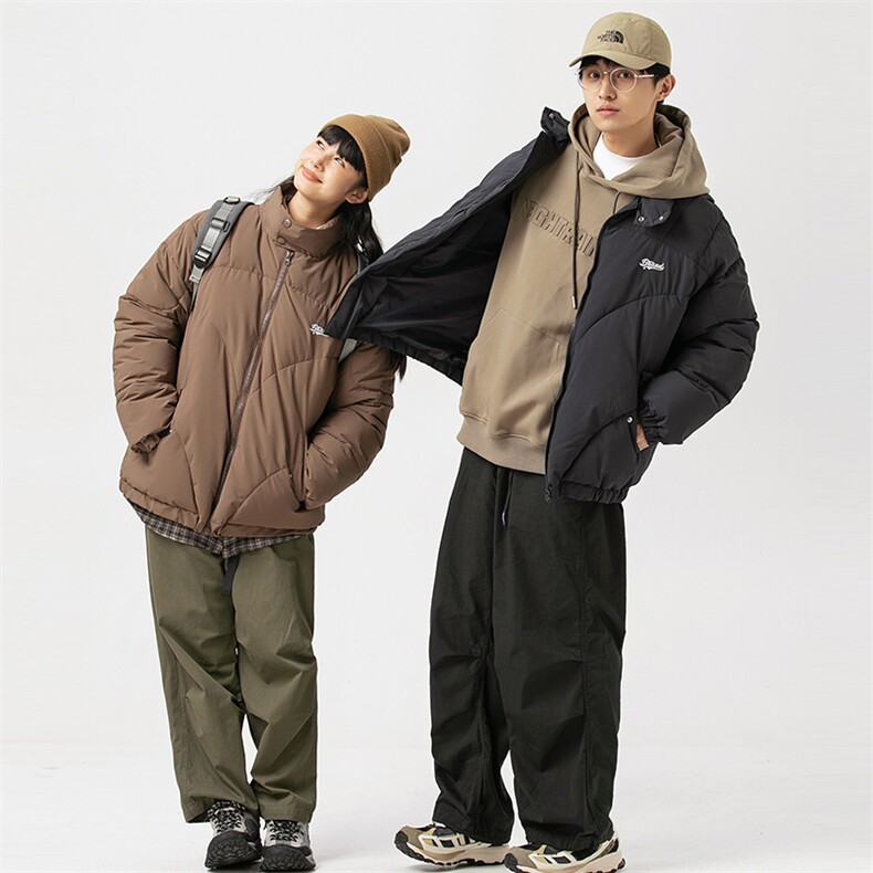 2026冬季新款男装日系潮牌纯色宽松休闲棉服加厚外套MY372-F139,男装棉衣,电商A101（原外27）