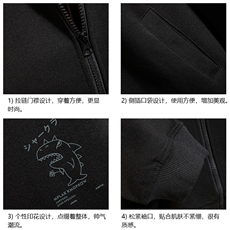 KS21092-P38加绒款-P43连帽开衫卫衣男运动外套大码班服砖墙，男装卫衣，电商A040A