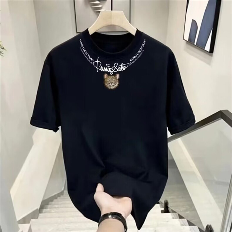 网图现货短袖夏季潮牌宽松纯棉T恤RM298-P35,男装T恤,星座1005-4