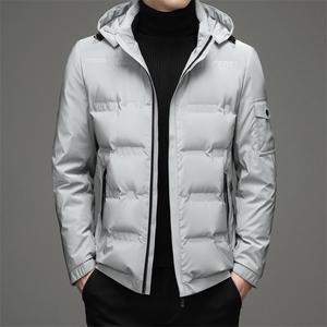 新款中年羽绒服可脱卸帽男中长款休闲冬装外套爸爸装ZL99673-P225图片