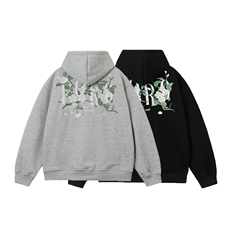 特72-XX19现货潮刺绣卫衣男女连帽情侣装春秋美式外套，女装短外套，星座618B-1