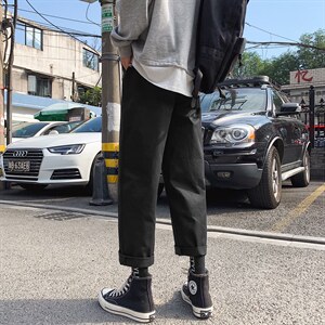新款男士休闲宽松加绒加厚保暖休闲裤运动裤K233-P22，男装休闲裤，星座718-1