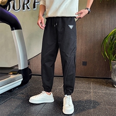 2025春夏社会小伙拼接束脚裤韩版修身长裤百搭卫裤男2243/P70控98，男装休闲裤，星座313B-2(原星座309A-2)
