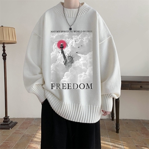 半高领毛衣男士大码针织衫男毛线衣男 M18326-P45 加绒款-P65图片