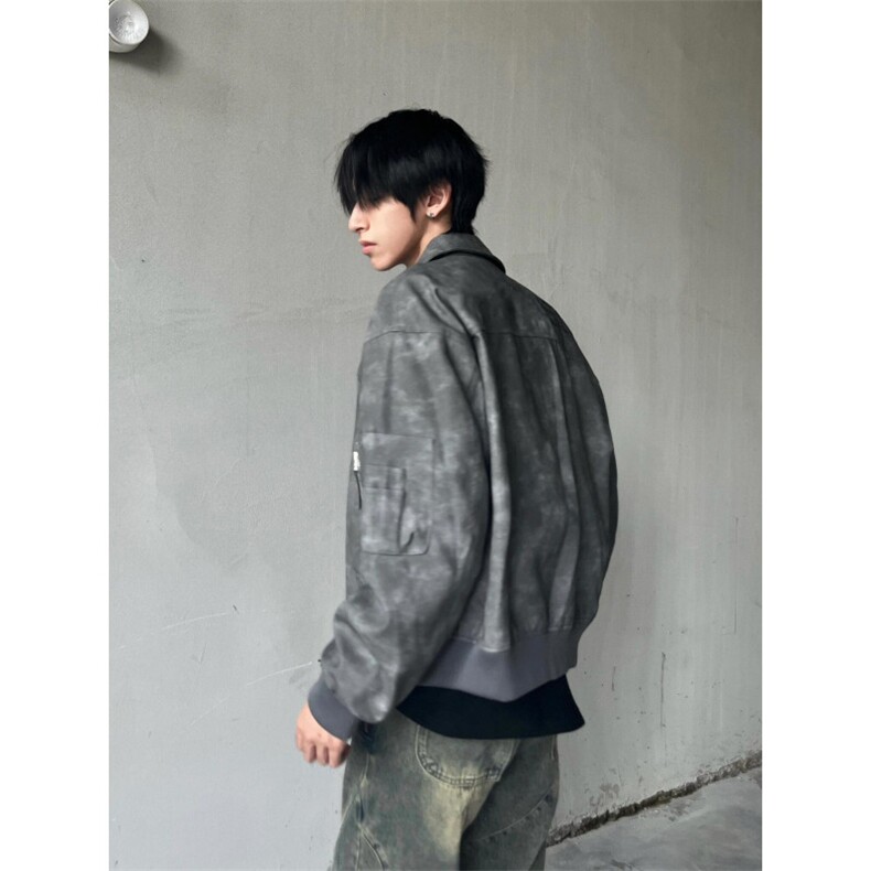 【有货】短款机车皮衣外套男春秋高级感美式pu皮夹克2579CC-特P76,男装夹克,星座1007（原301D）