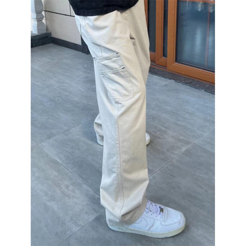 【有货】米杏色工装裤男款美式复古cleanfit裤子1007-KZD43HH-P45,男装工装外套,星座1007（原301D）