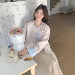【现货】粉色印花外套B208-9016-P155K218图片