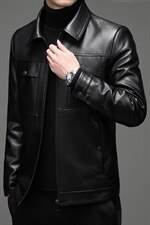 BH20222钱塘2020-2中青年男士春秋季新款时尚休闲皮衣夹克P135，男装皮衣，钱塘207-2