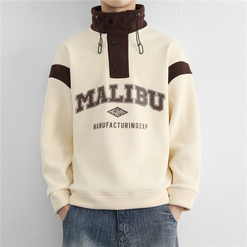 简约潮流秋冬宽松青年时尚卫衣复古休闲百搭男士外套TK9040-P68，女装短外套，星座1105-3