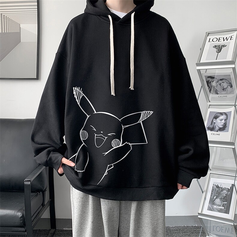 WY2193-P35加绒款-P40纯棉连帽卫衣男大码运动帽衫宽松薄外套男,男装卫衣,电商A040