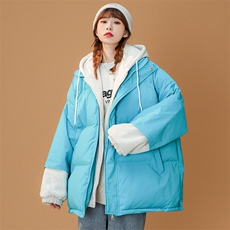 冬季假两件棉衣男潮牌韩版外套加厚棉服A125-Y290-P120，男装棉衣，电商A125