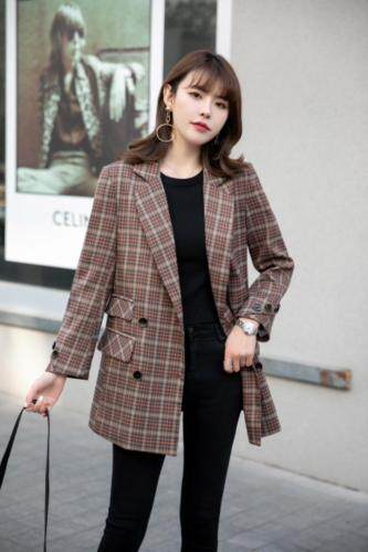 春款西装外套，女装西装，艾美欧歌