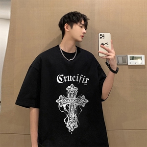 麂皮绒短袖t恤男大码半袖男 JD82268-P25图片