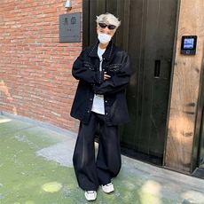 美式铆钉小香风牛仔外套男cleanfit春秋复古痞帅工装外套JY508，男装工装外套，星座1116A-1（原606A）