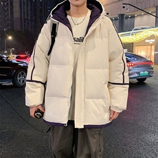 中性风棉衣男二开宽松连帽防风防水加厚棉袄DSA157B-M8871-特P80，男装棉衣，电商A157B