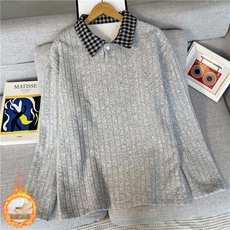 现货！美式加绒Polo衫男女款秋冬长袖T恤上衣-LK80222JR-特批35，男装T恤，电商A061
