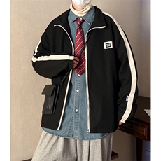 春季华夫格夹克外套男美式复古vintage潮牌ins上衣服JK062-P48，男装夹克，星座308B-1