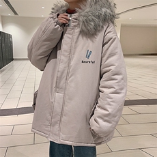 MM48116-P130冬季大毛领棉衣男士大码加厚棉袄男棉服，男装棉衣，电商A040
