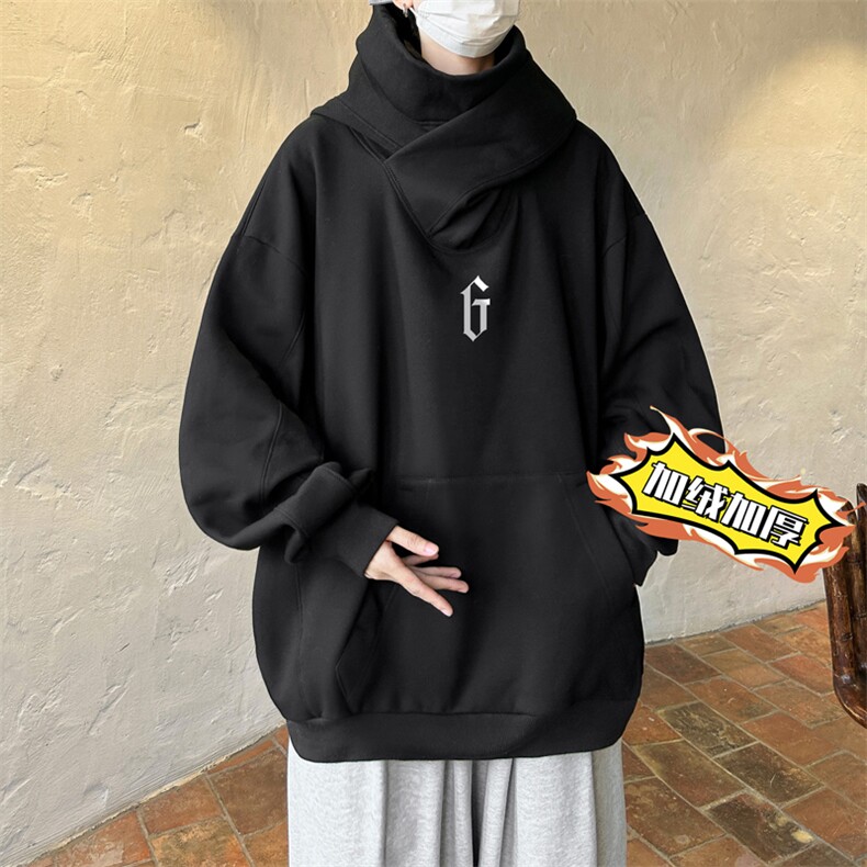 抖音品质！冲锋卫衣男FW84-65加绒款450克真超FWJR84-P85，男装卫衣，电商B367