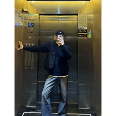 【有货】MY112LL-特P50cleanfit翻领毛衣男美式复古针织衫，男装针织衫/毛衣，星座1007（原301D）