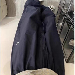美式高街加绒工装裤男女情侣秋冬2024新款高腰阔腿休闲运动裤图片