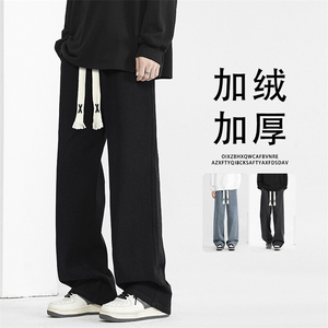 美式百搭阔腿休闲长裤高街潮牌宽松裤子K828-特批37加绒特批47图片