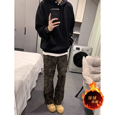 千鸟格翻领polo衫男款秋季美式复古重磅衬衫领卫衣假两件长袖t恤，男装卫衣，电商A486