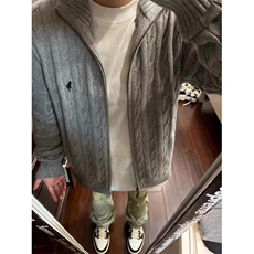 Y292-P67新款休闲毛衣男开衫针织衫加绒毛衣男士2025冬季百搭，男装针织衫/毛衣，电商B323A