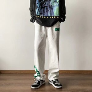 男春夏新款毛巾绣休闲裤A666P33图片