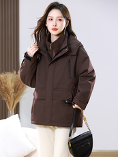 2025年冬季新款保暖时尚简约冲锋衣套装现货，女装派克服，婷思杰（原婷想服饰）