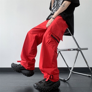 B221 美式ins街头hiphop宽松休闲多口袋工装裤子 LK23120-P65控88图片