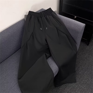 流行原版290克立体裁剪弯刀裤气质文艺ins新款原宿日系潮流慵懒图片