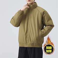 现货美式高街休闲棉衣夹克三防立领纯色户外工装加厚棉服外套，男装夹克，电商A486